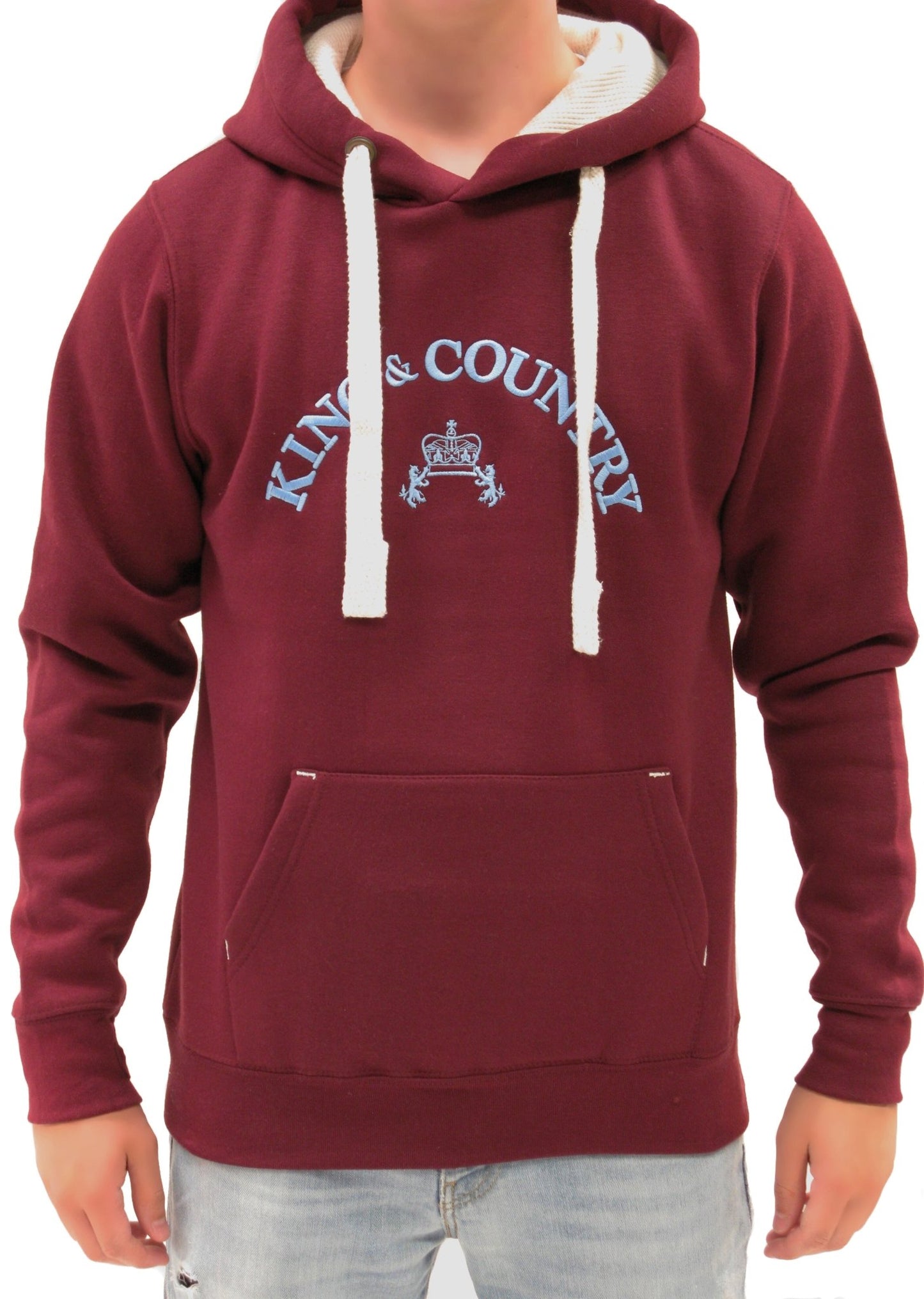 Rival Pullover Hoody - Claret & Blue - King & Country - Hoody