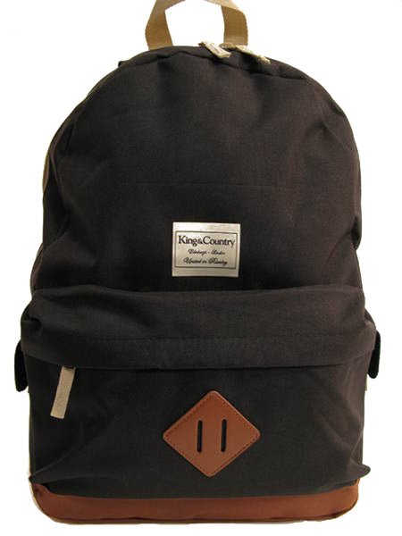Rival Heritage Backpack - Black/Tan - King & Country - Bag