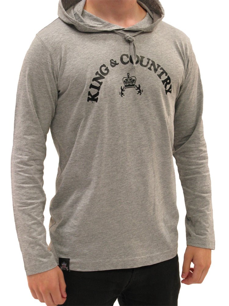 Rival Hooded T Shirt - Heather - King & Country - Hooded T Shirt