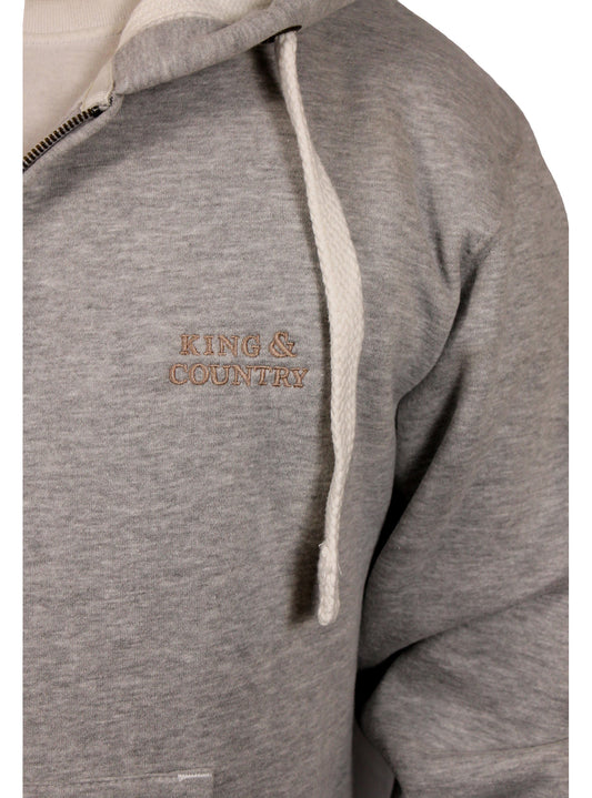 Original Logo Zip Hoody - Heather - King & Country -