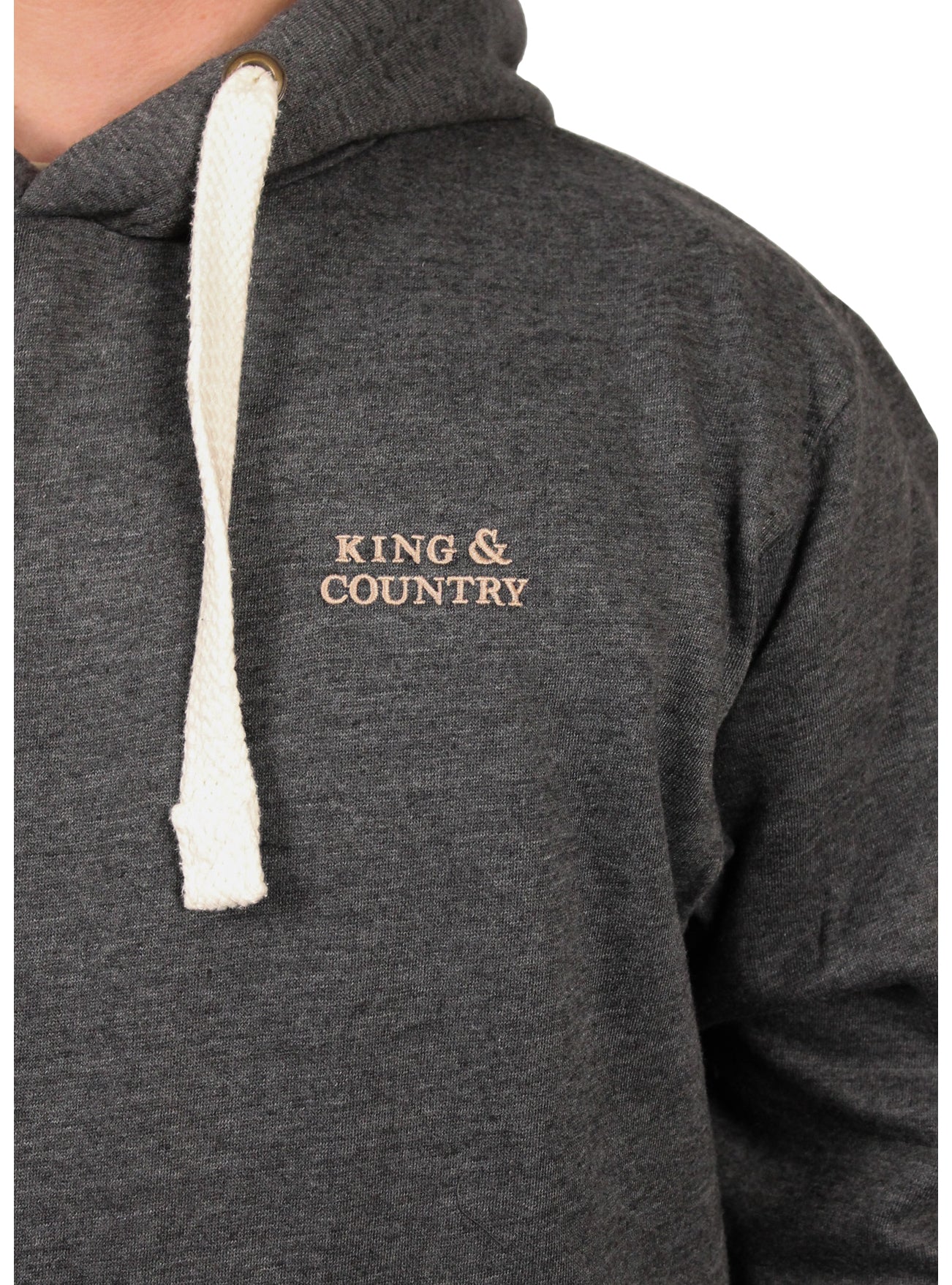 Original Logo Pullover Hoody - Dark Grey - King & Country - HOODY