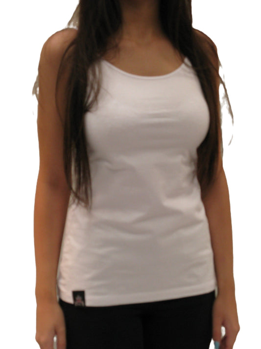 Essential Strappy Top - White - King & Country - T Shirt