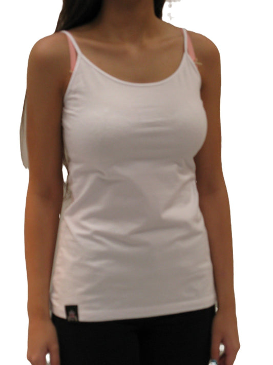 Essential Strappy Top - White - King & Country - T Shirt