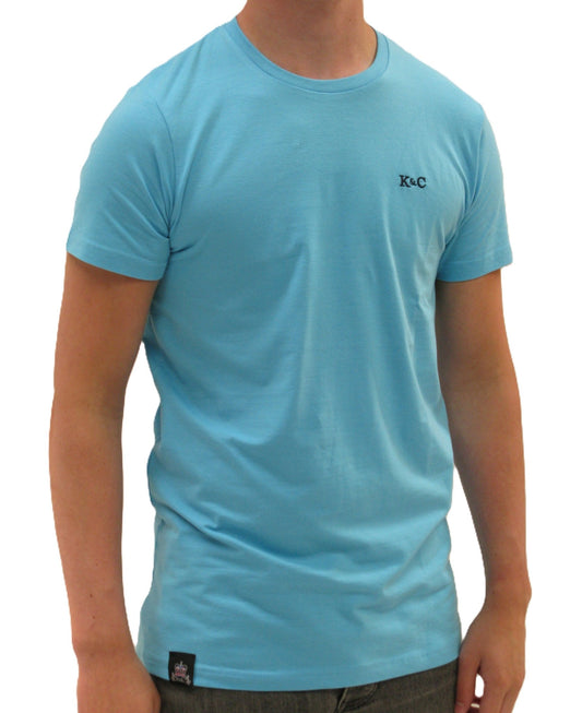 KING & COUNTRY Athletic Fit Short Sleeve Crew T Shirt - Surf Blue - King & Country - T Shirt