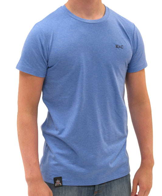 KING & COUNTRY Athletic Fit Short Sleeve Crew T Shirt - Heather Blue - King & Country - T Shirt