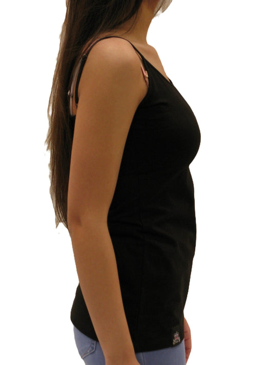 Essential Strappy Top - Black - King & Country - T Shirt