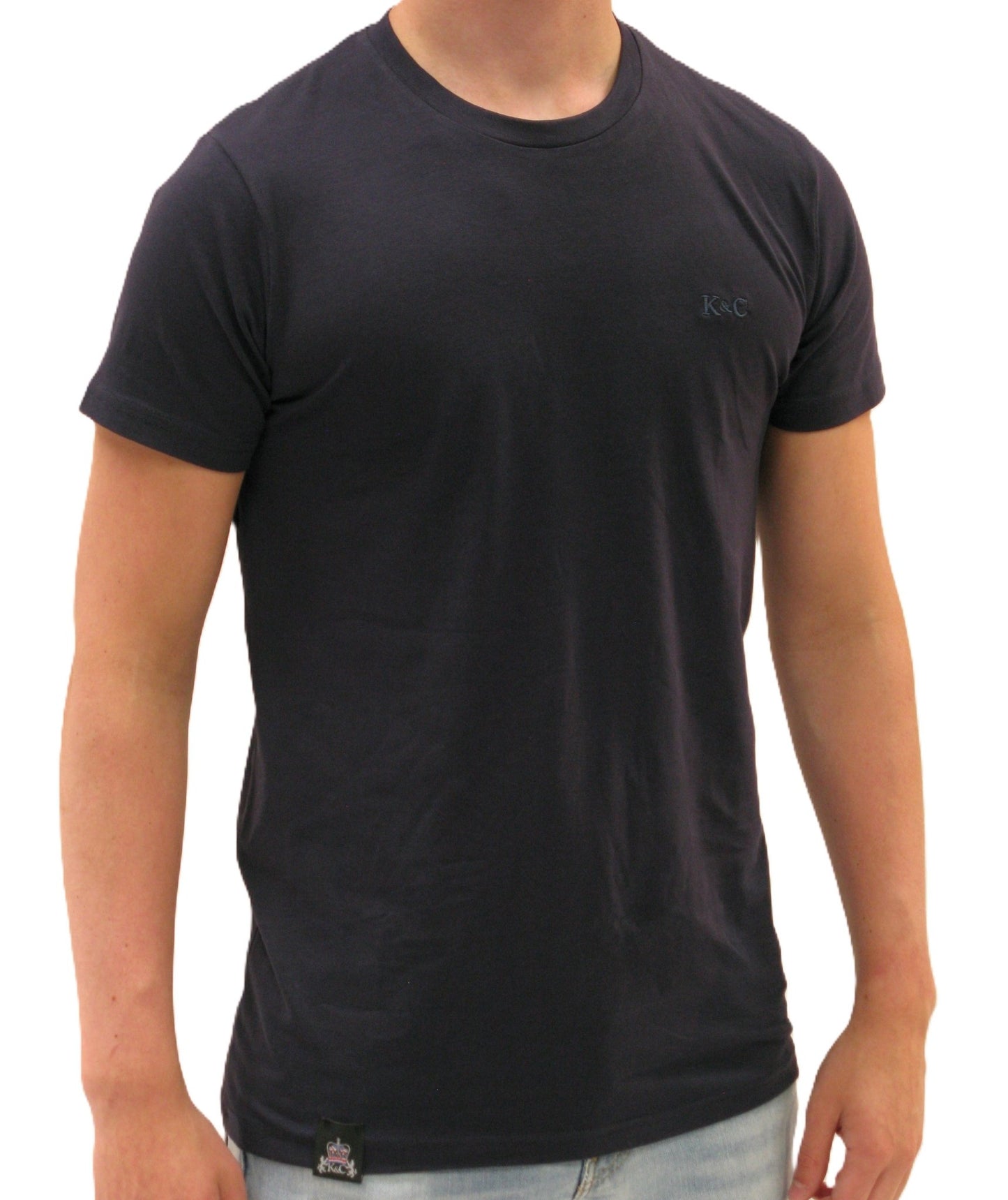 KING & COUNTRY Athletic Fit Short Sleeve Crew T Shirt - Navy - King & Country - T Shirt