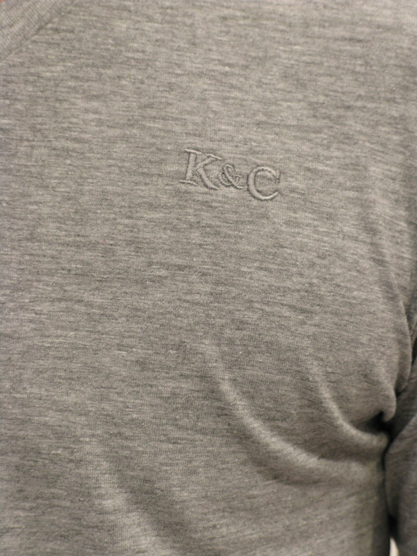 KING & COUNTRY V Neck short sleeve active fit T shirt - Heather Grey - King & Country - T Shirt