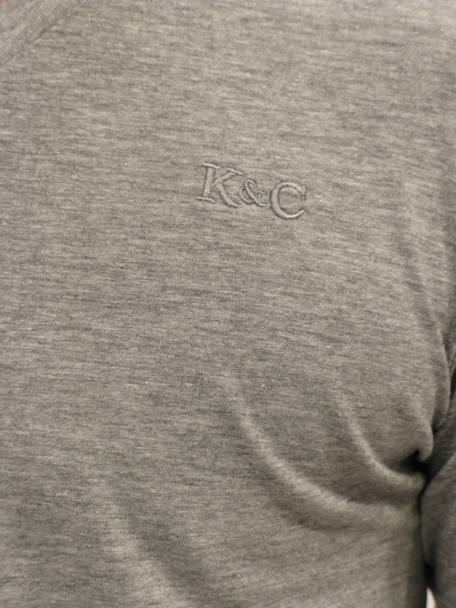 KING & COUNTRY V Neck short sleeve active fit T shirt - Heather Grey - King & Country - T Shirt