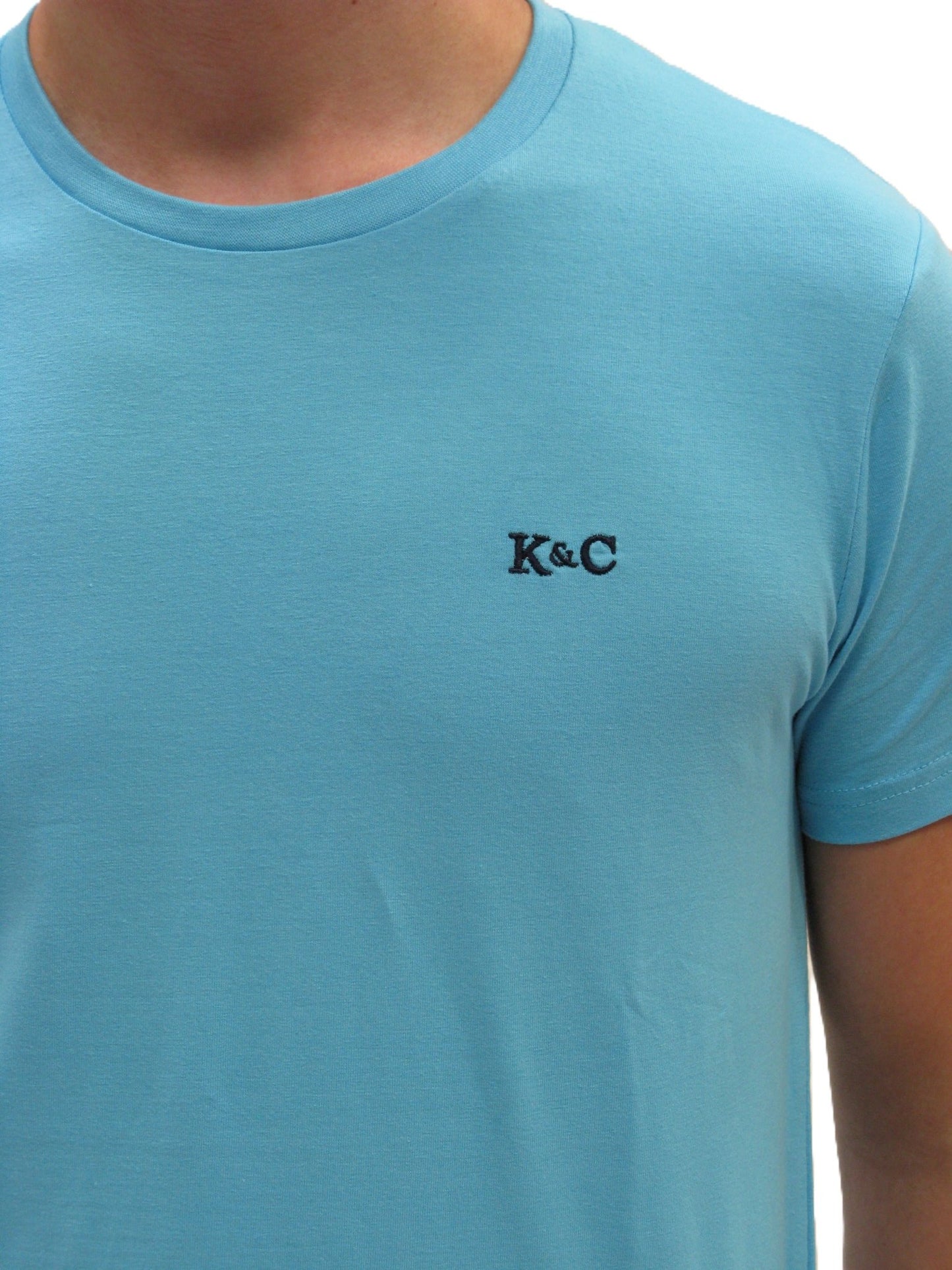 KING & COUNTRY Athletic Fit Short Sleeve Crew T Shirt - Surf Blue - King & Country - T Shirt