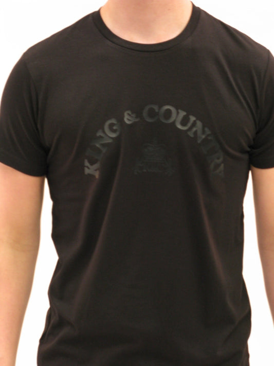 Arch Rival T Shirt - Black/Black - King & Country -