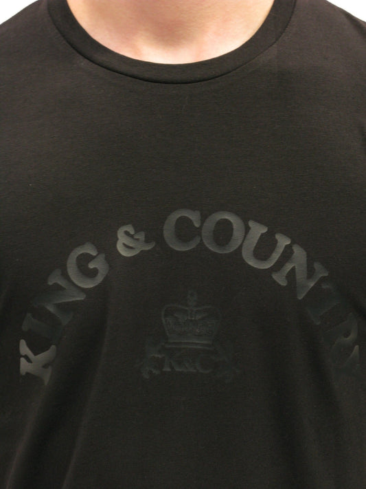 Arch Rival T Shirt - Black/Black - King & Country -