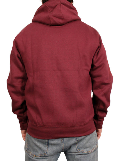 Rival Crest Logo Pullover Hoody - Claret /-Gold