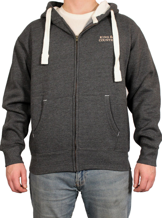 Original Logo Zip Hoody - Dark Grey