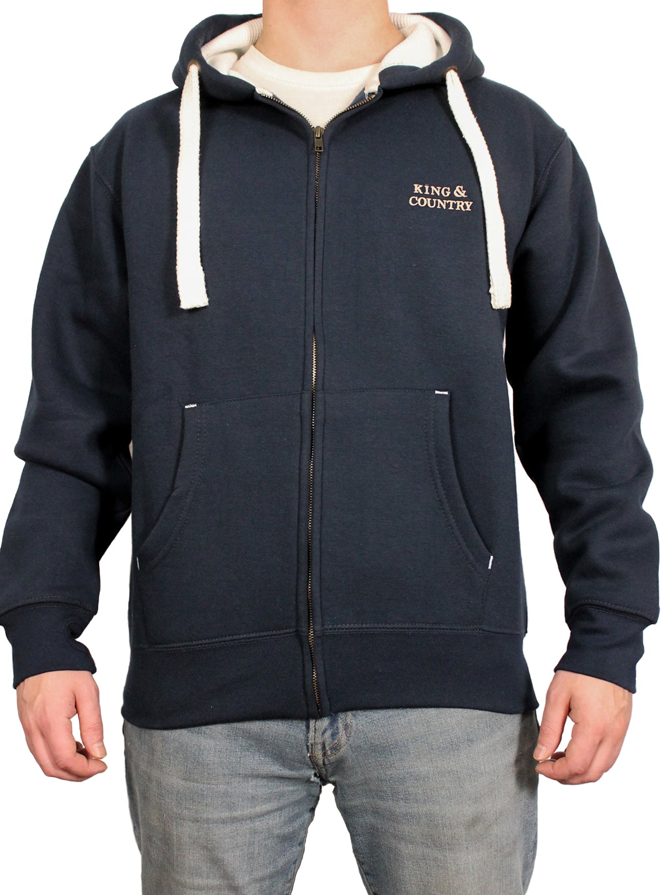 Original Logo Zip Hoody - Navy