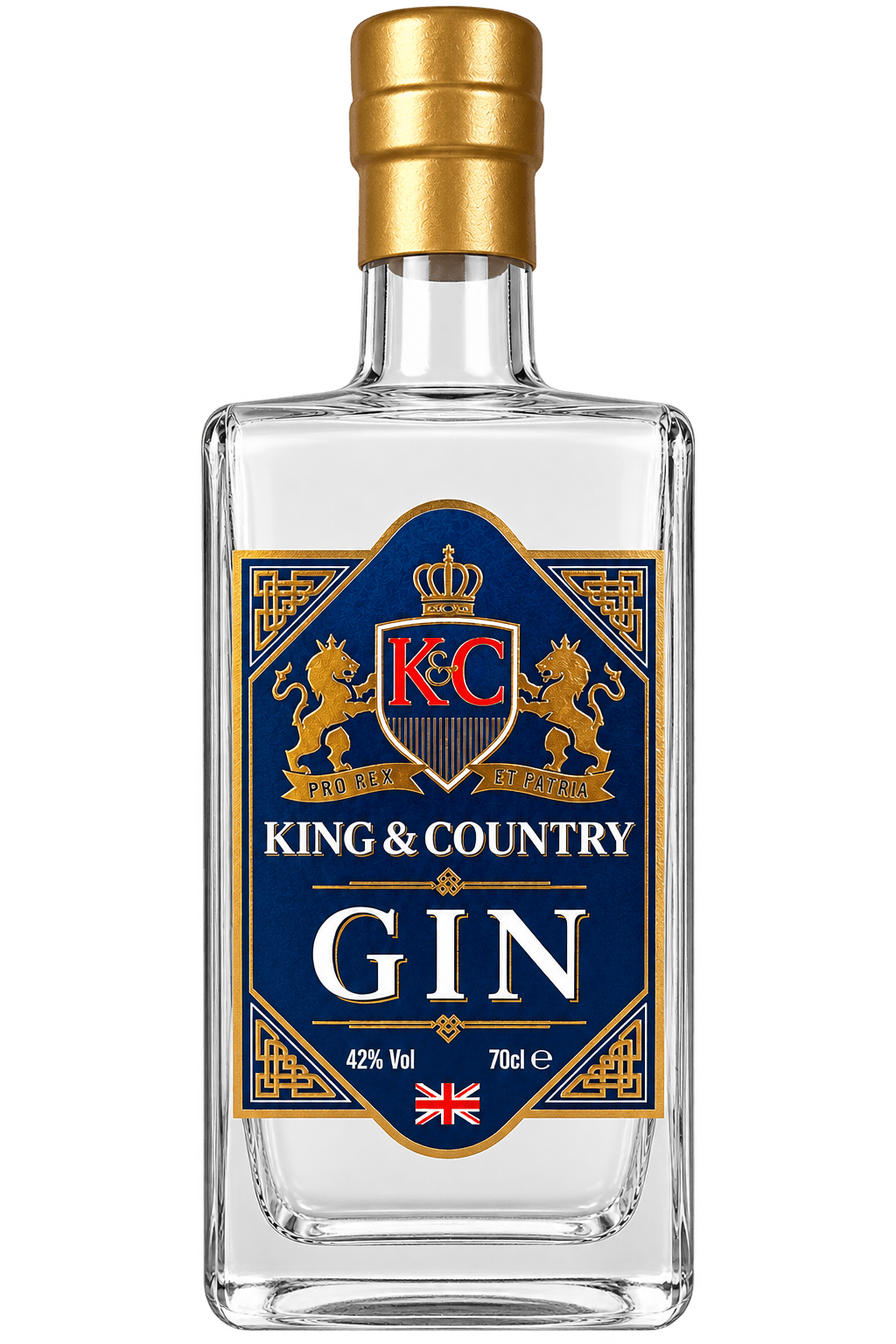 Duo of Gins, King & Country Hand Crafted Premium Award Winning Gin, 70cl - King & Country - Beverage