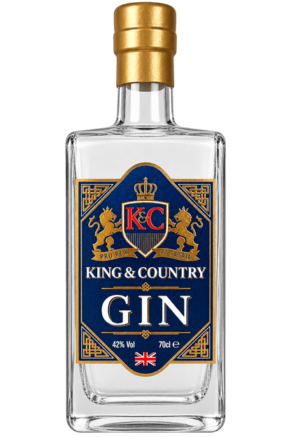 Duo of Gins, King & Country Hand Crafted Premium Award Winning Gin, 70cl - King & Country - Beverage